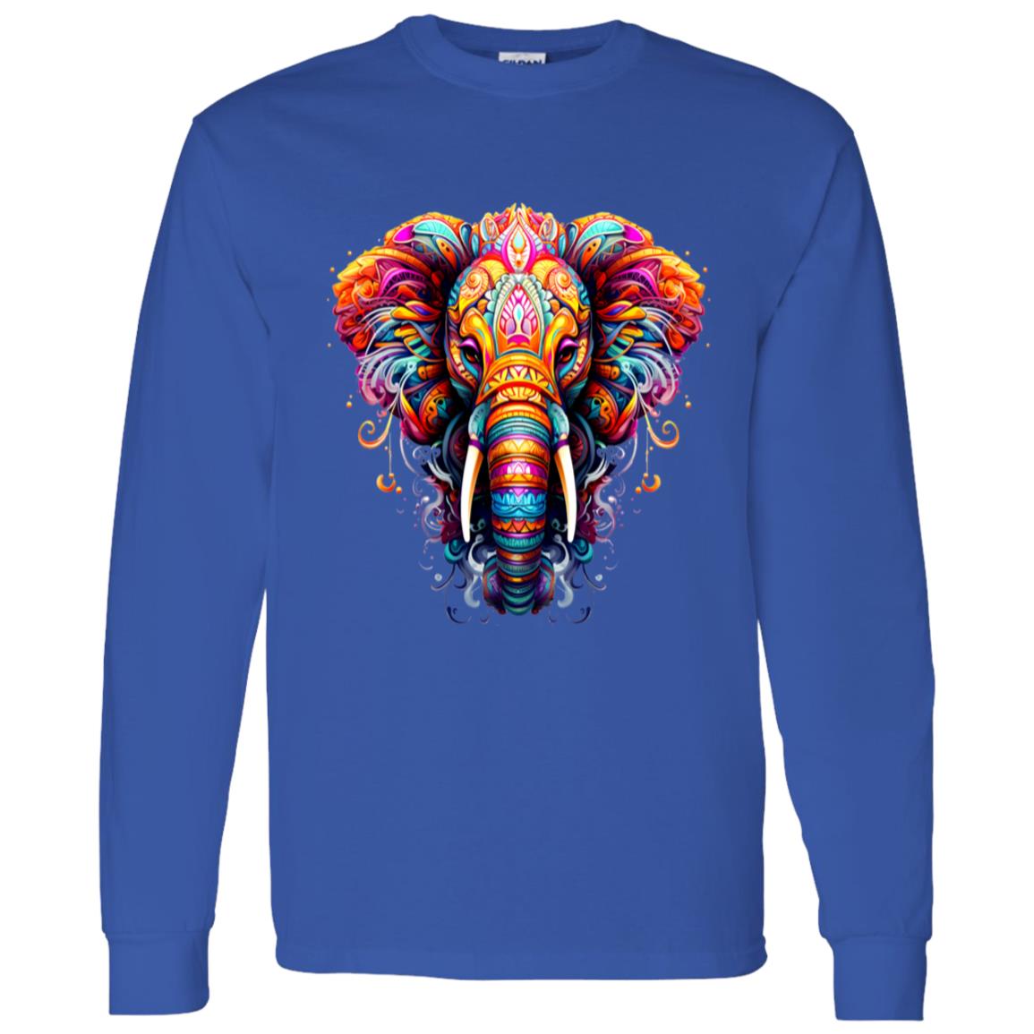 LS T-Shirt Psychedelic Elephant