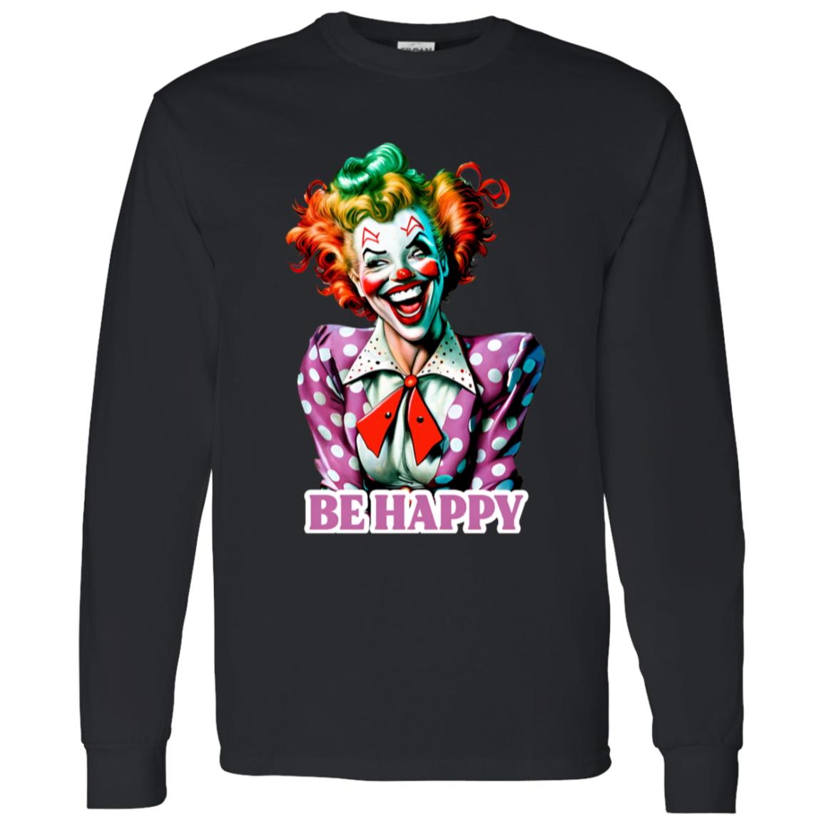 LS T-Shirt Be Happy