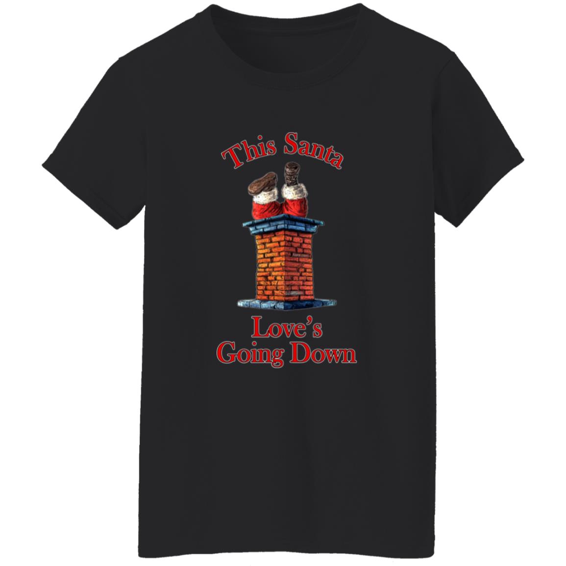 Oversized T-Shirt This Santa Love's Going Down