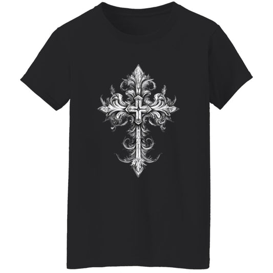 Oversized T-Shirt Ornate Cross