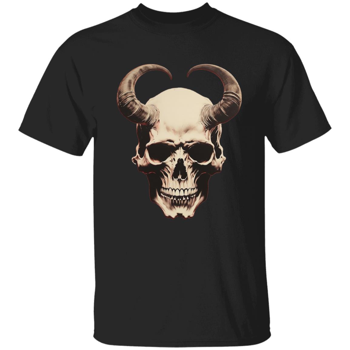 Oversized T-Shirt Horned Skull