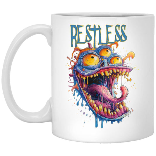 11oz White Mug Restless