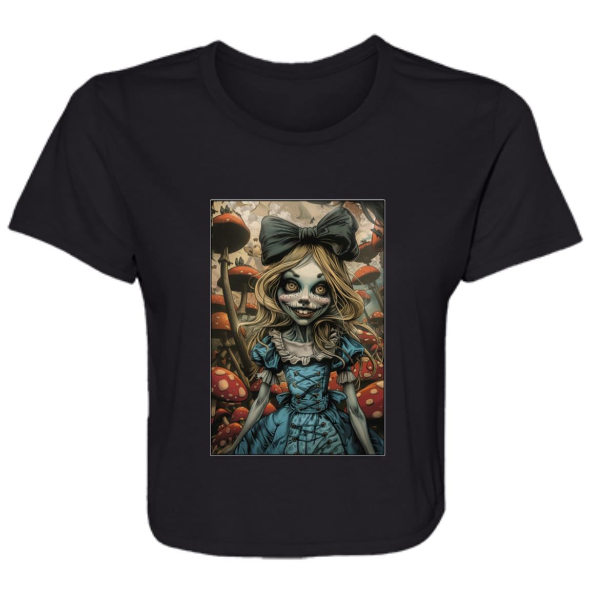 Flowy Cropped Tee Alice