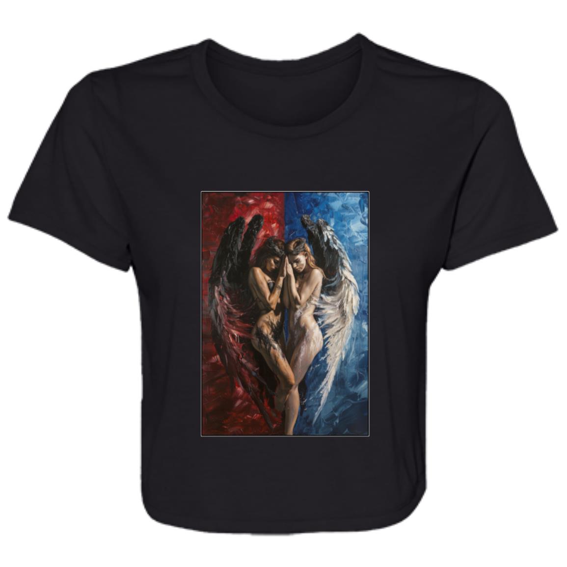 Flowy Cropped Tee Good & Evil