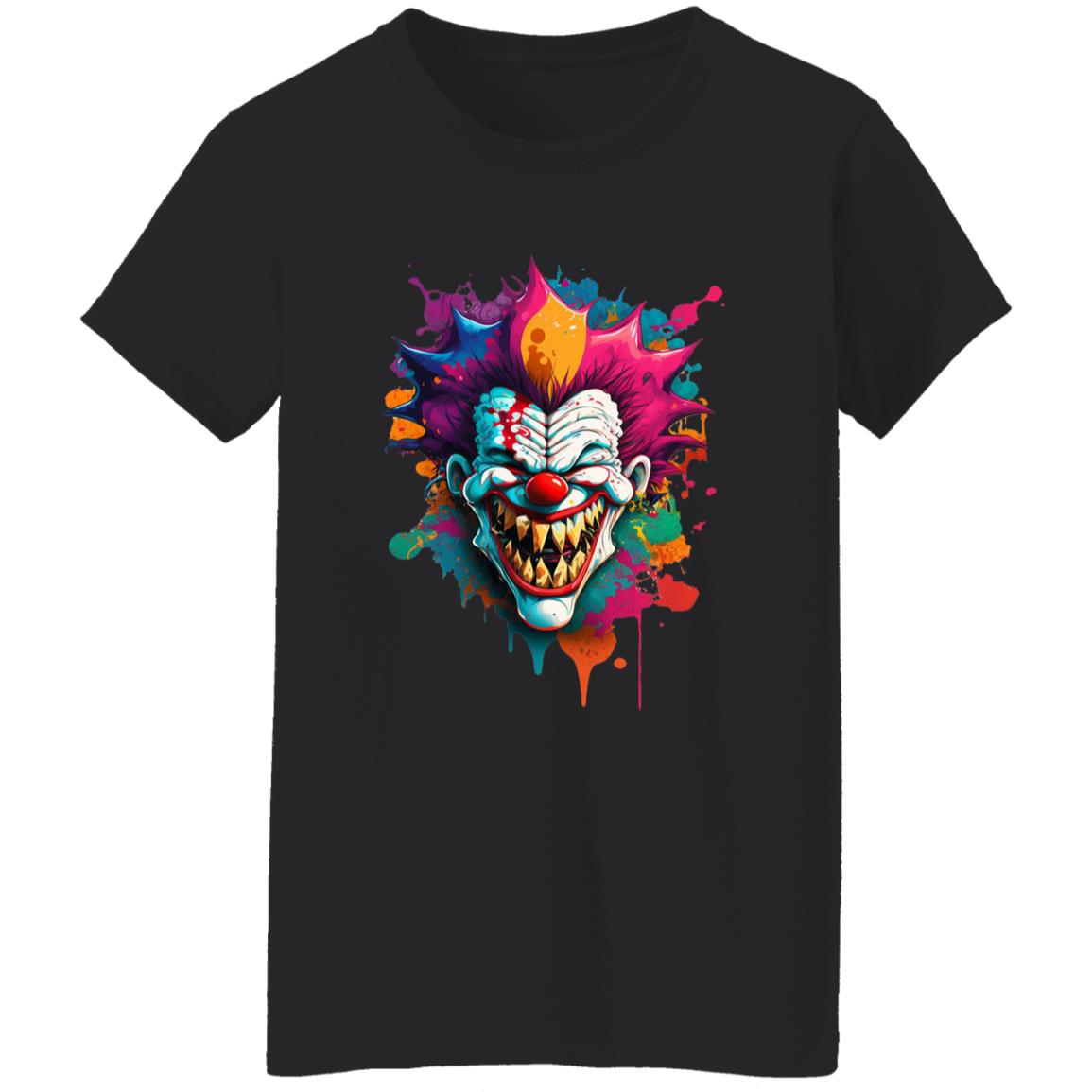 Oversized T-Shirt Paint Splattered Clown