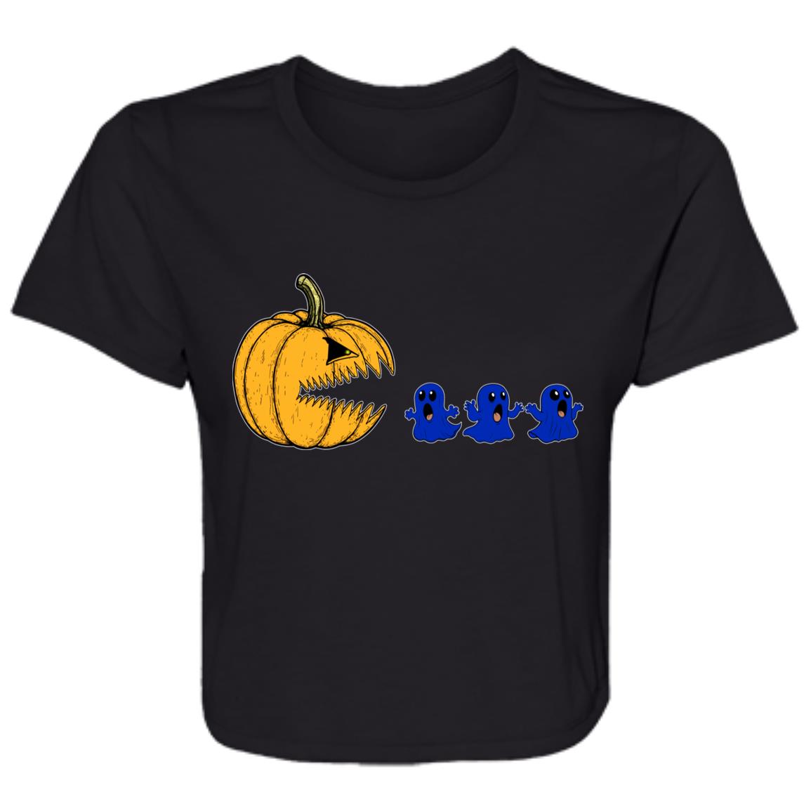 Flowy Cropped Tee Pac O Lantern