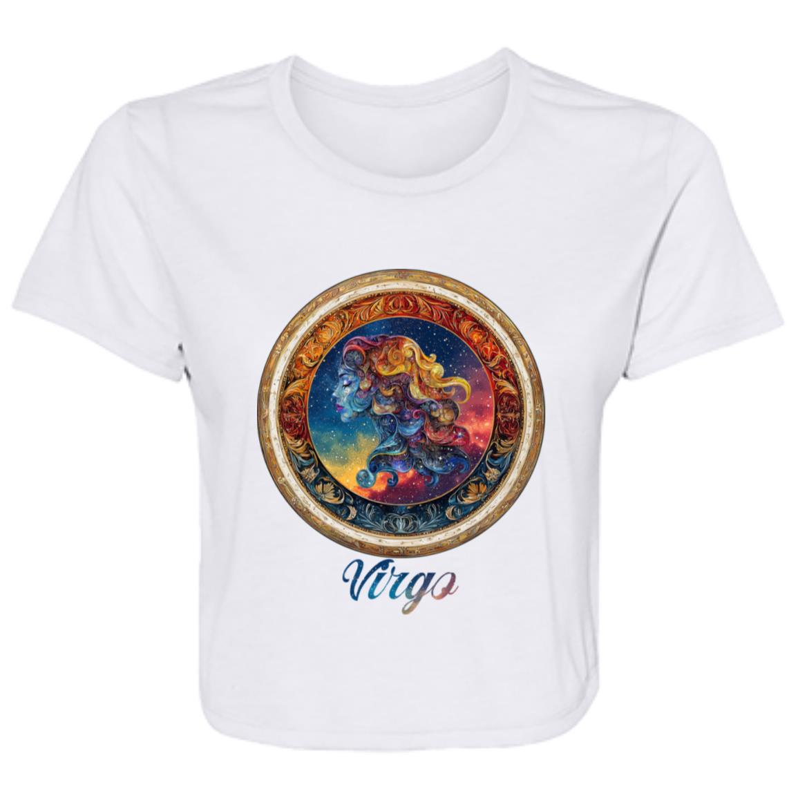 Flowy Cropped Tee Zodiac Virgo
