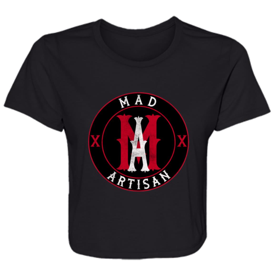 Flowy Cropped Tee Mad Artisan Emblem