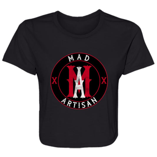 Flowy Cropped Tee Mad Artisan Emblem