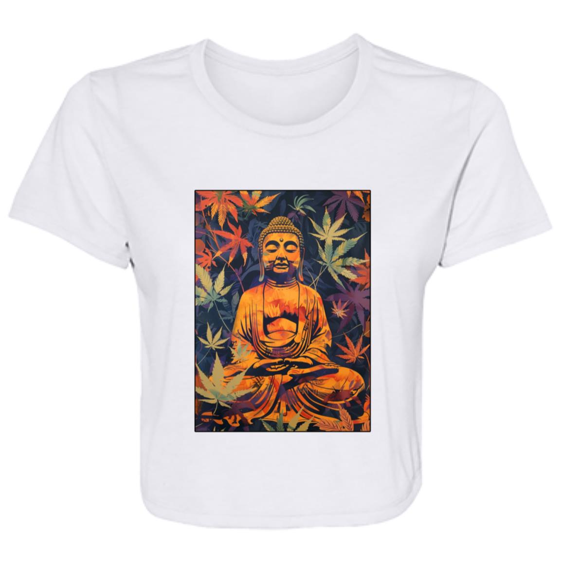 Flowy Cropped Tee Buddha