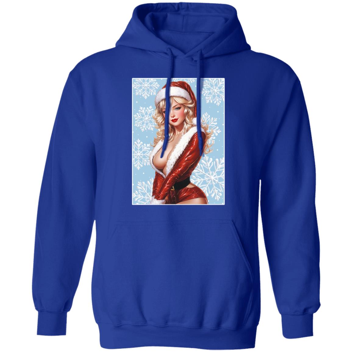 Pullover Hoodie Santa Pin Up Lady