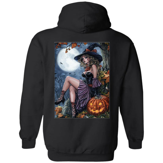 Zip Up Hooded Sweatshirt Halloween Witch