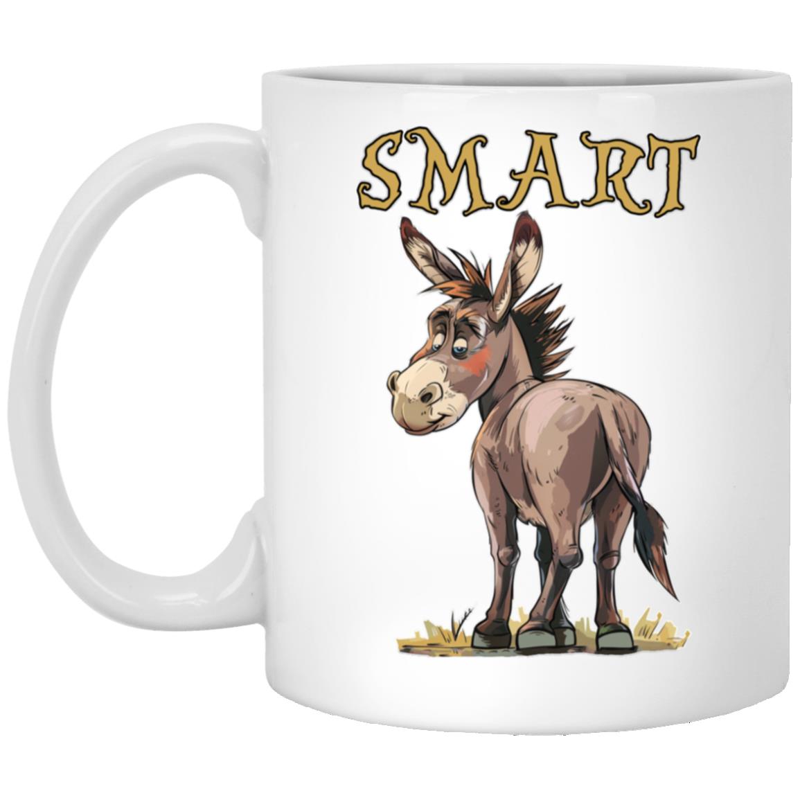 11oz White Mug Smart Ass