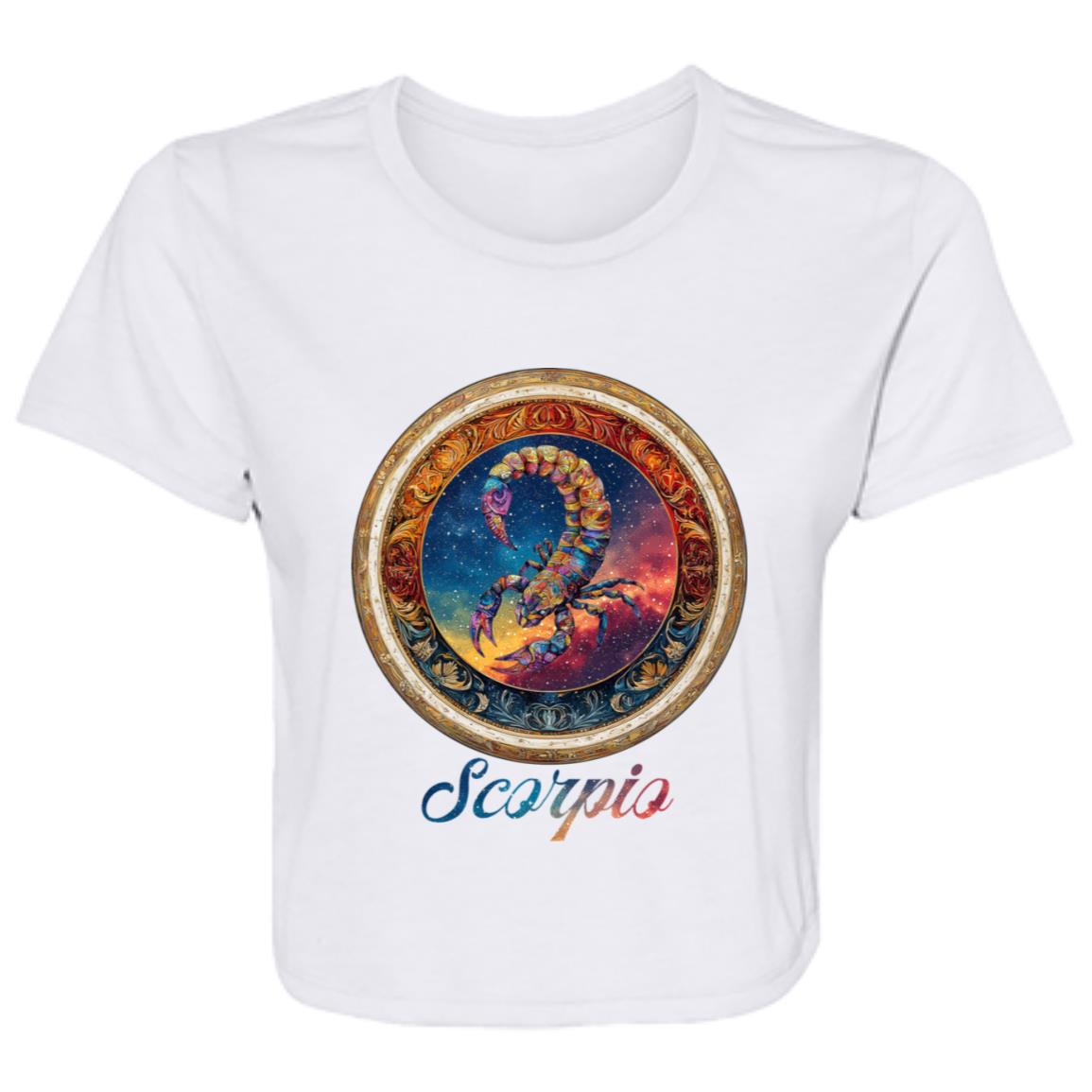 Flowy Cropped Tee Zodiac Scorpio