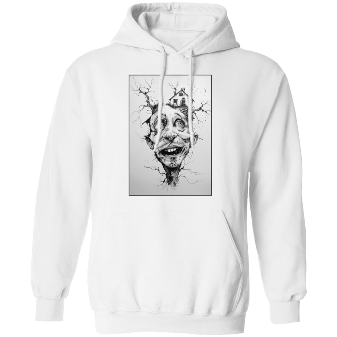 Pullover Hoodie House Head