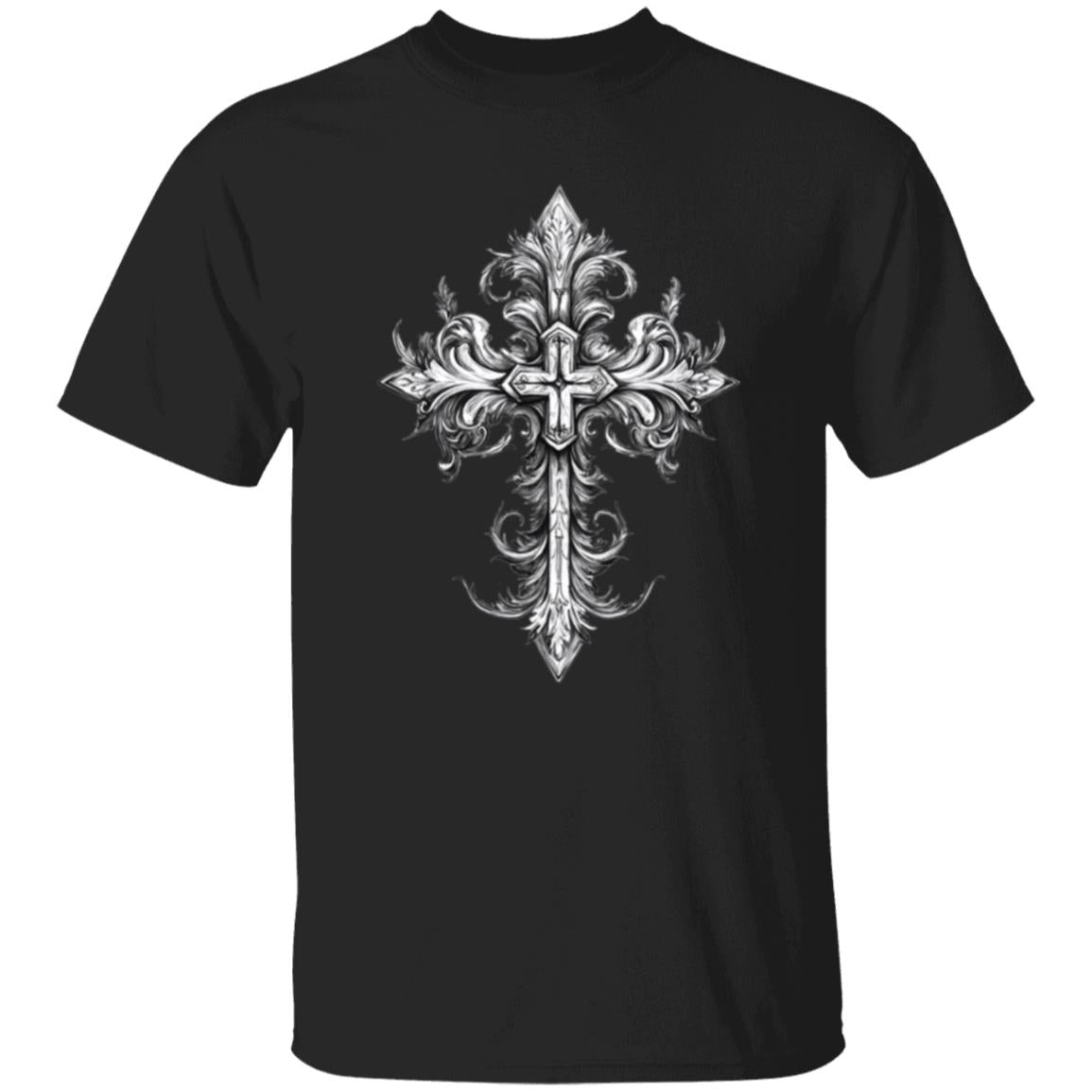 Oversized T-Shirt Ornate Cross