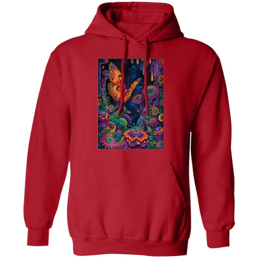 Pullover Hoodie Psychedelic Butterfly
