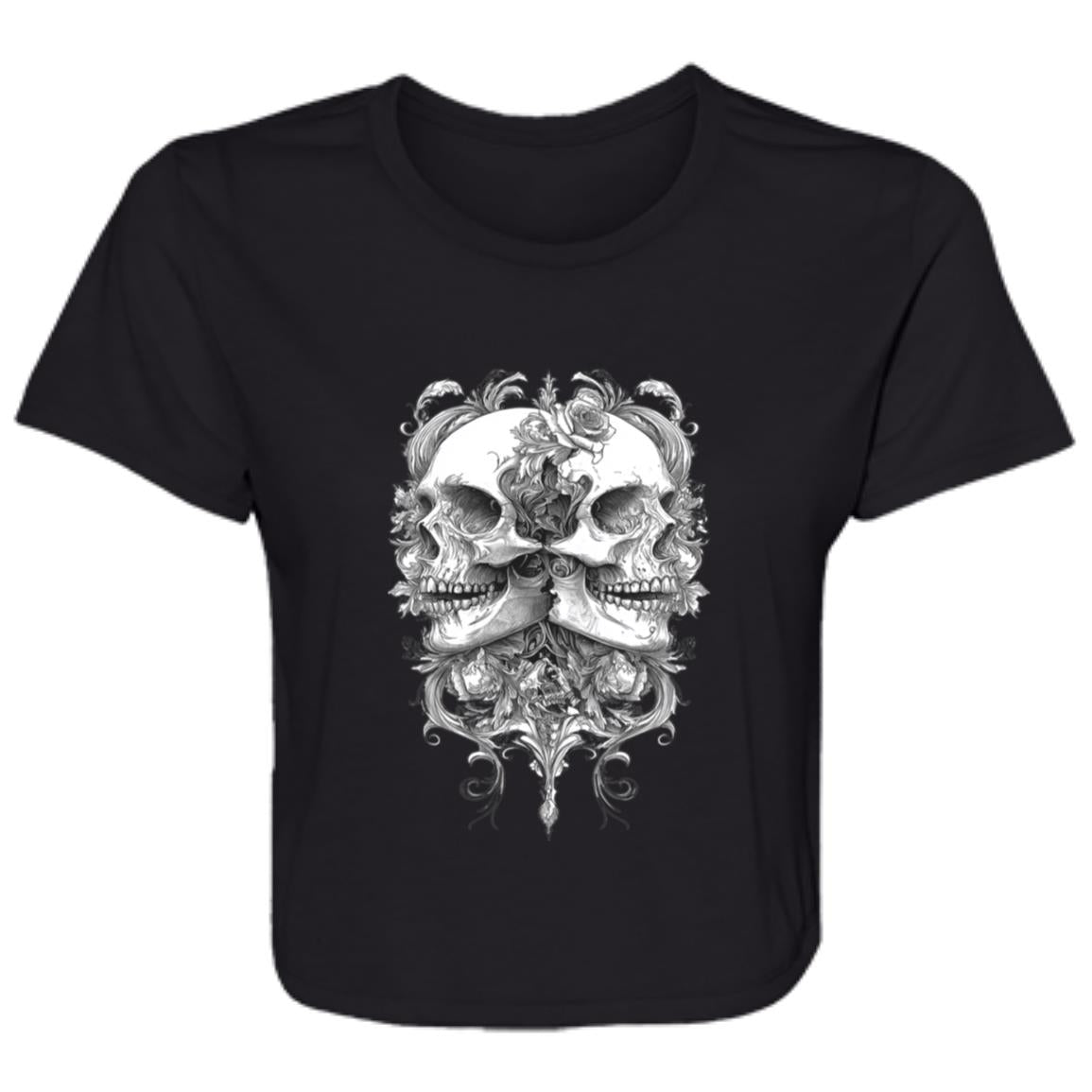 Flowy Cropped Tee Split Personality