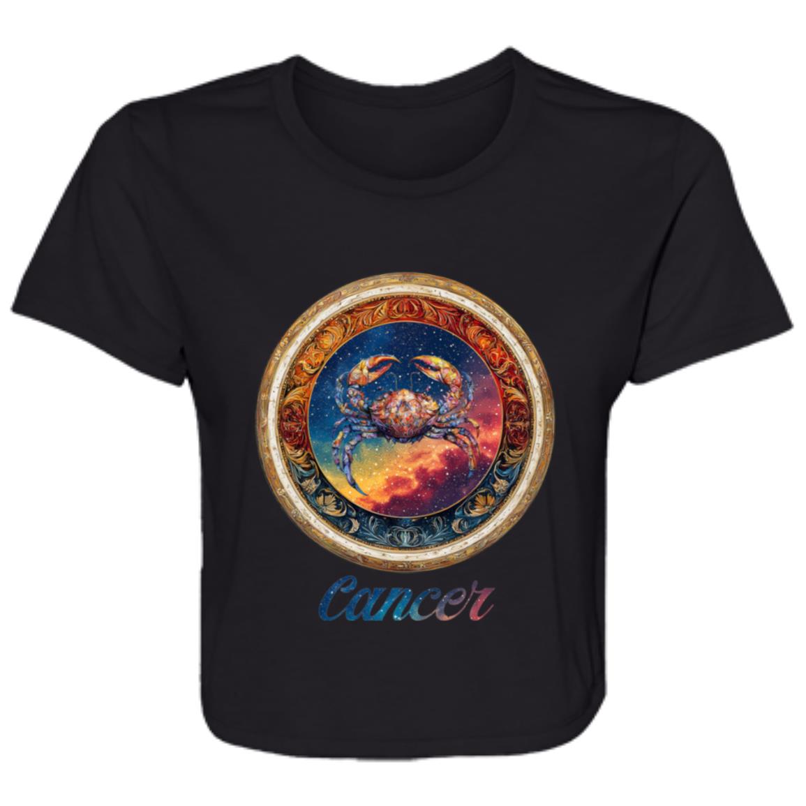 Flowy Cropped Tee Zodiac Cancer