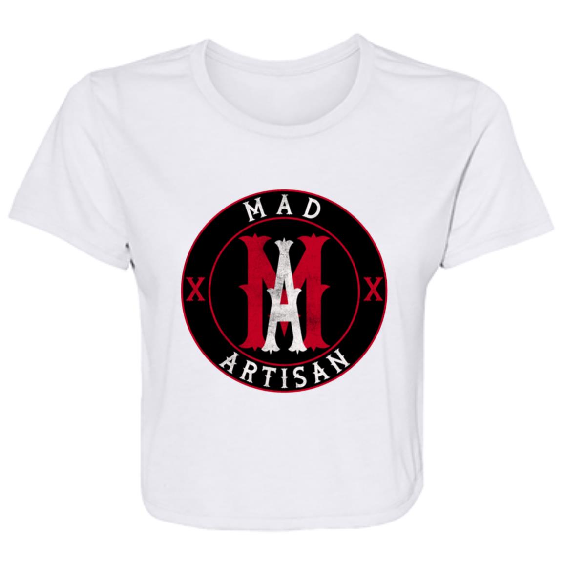 Flowy Cropped Tee Mad Artisan Emblem