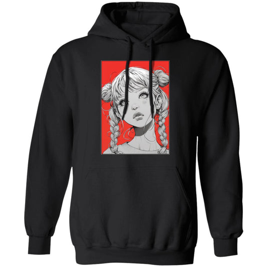 Pullover Hoodie Anime Pigtail Girl