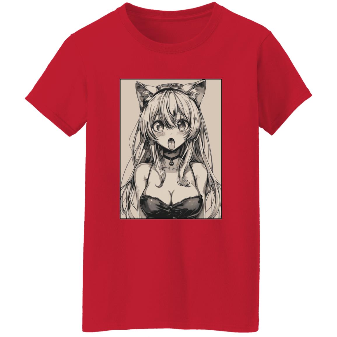 Oversized T-Shirt Anime Cat Eared Girl