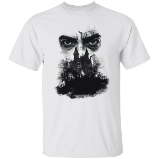 Oversized T-Shirt Glaring Eyes Over Gothic Mansion