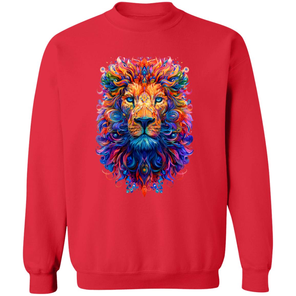 Pullover Sweatshirt Psychedelic Lion