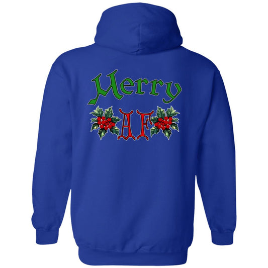Zip Up Hooded Sweatshirt Merry AF