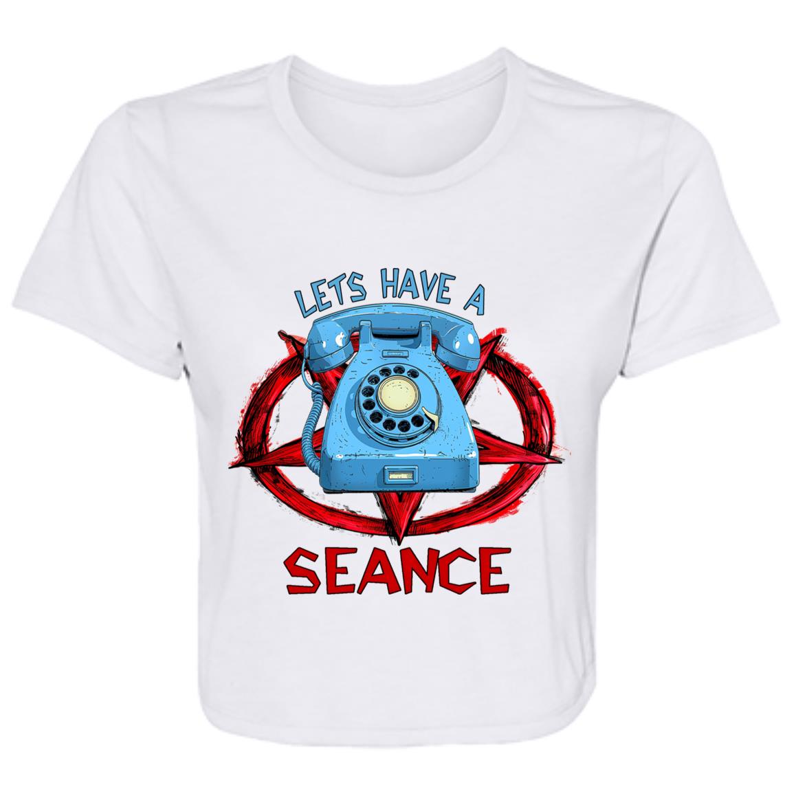 Flowy Cropped Tee Lets Have A Seance
