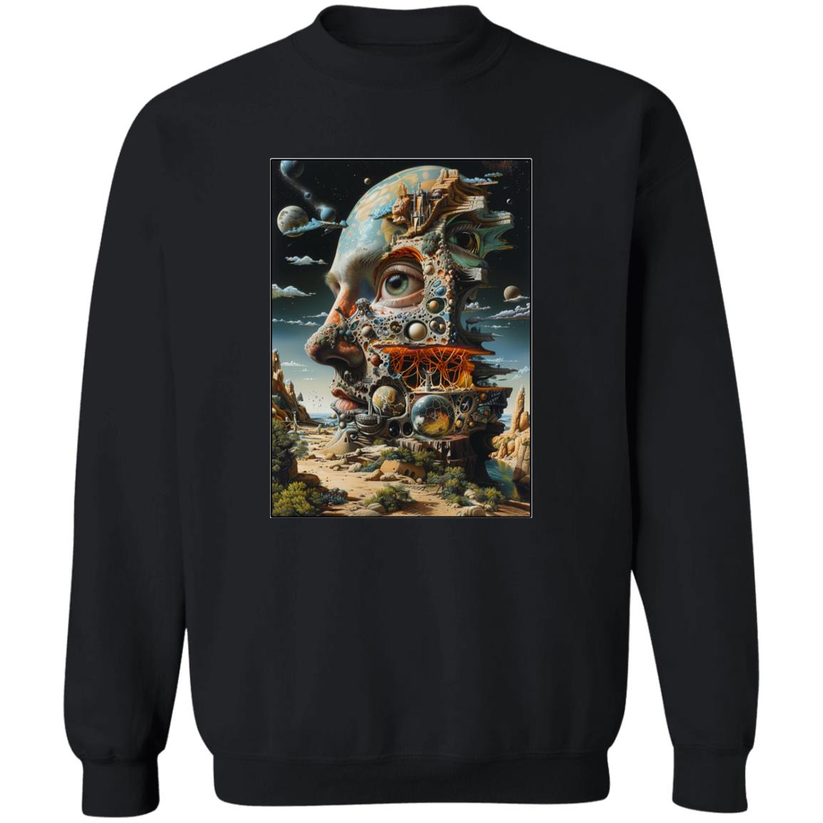 Pullover Sweatshirt Alien Monument Surrealism