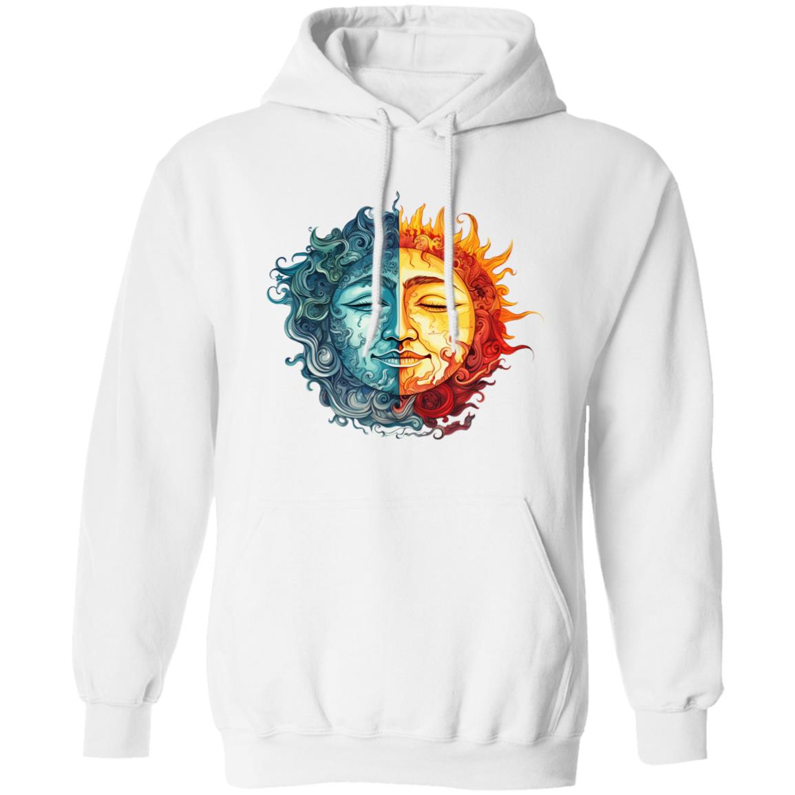 Pullover Hoodie Sun & Moon Ying Yang