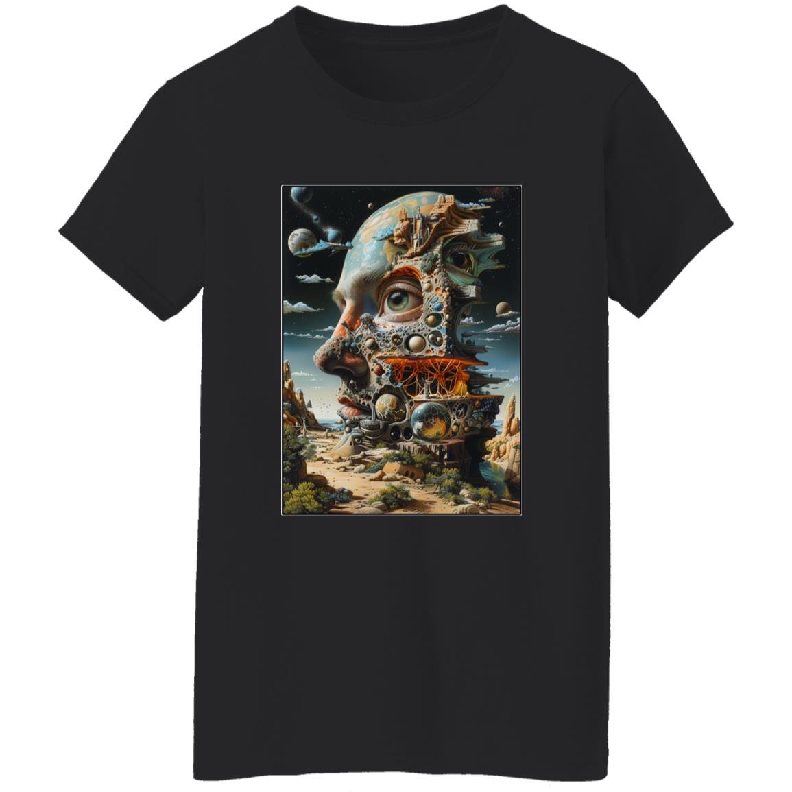 Oversized T-Shirt Alien Monument Surrealism