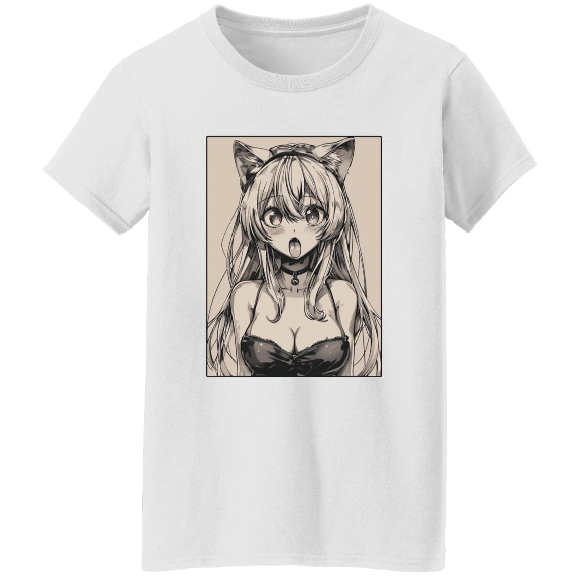 Oversized T-Shirt Anime Cat Eared Girl
