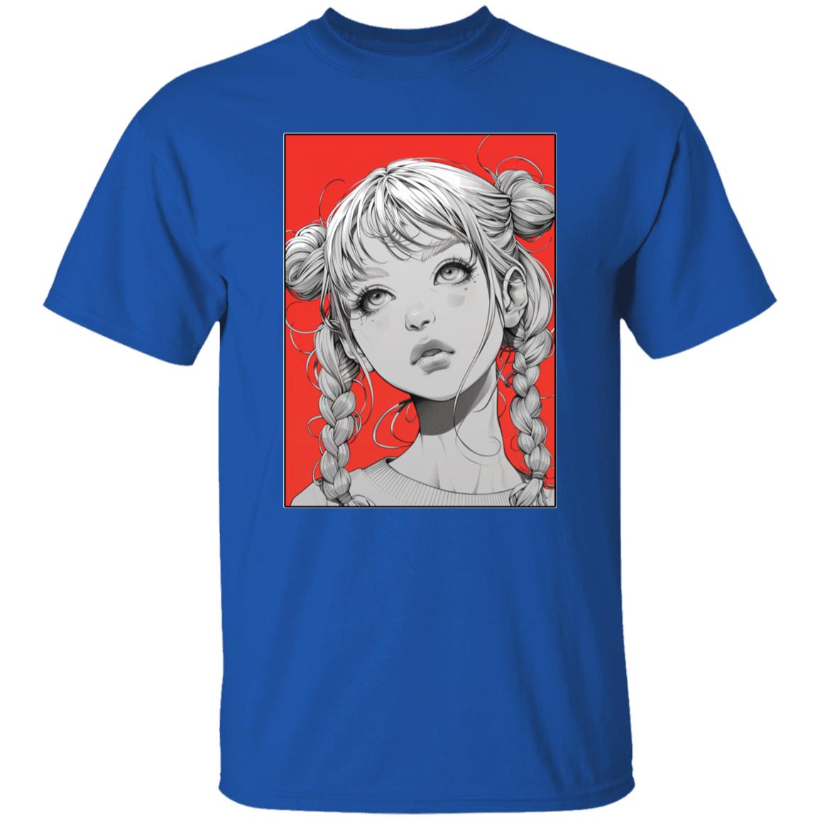Oversized T-Shirt Anime Pigtail Girl