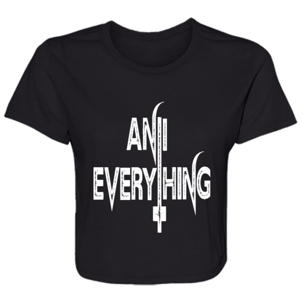 Flowy Cropped Tee Anti Everything