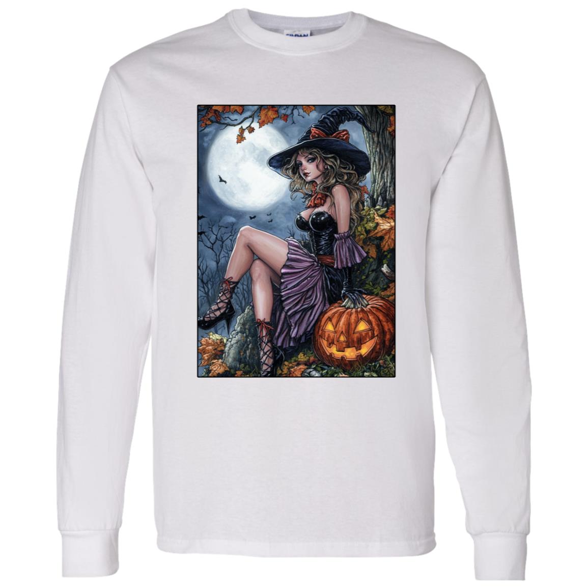 LS T-Shirt Halloween Witch