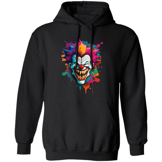 Pullover Hoodie Paint Splatter Clown