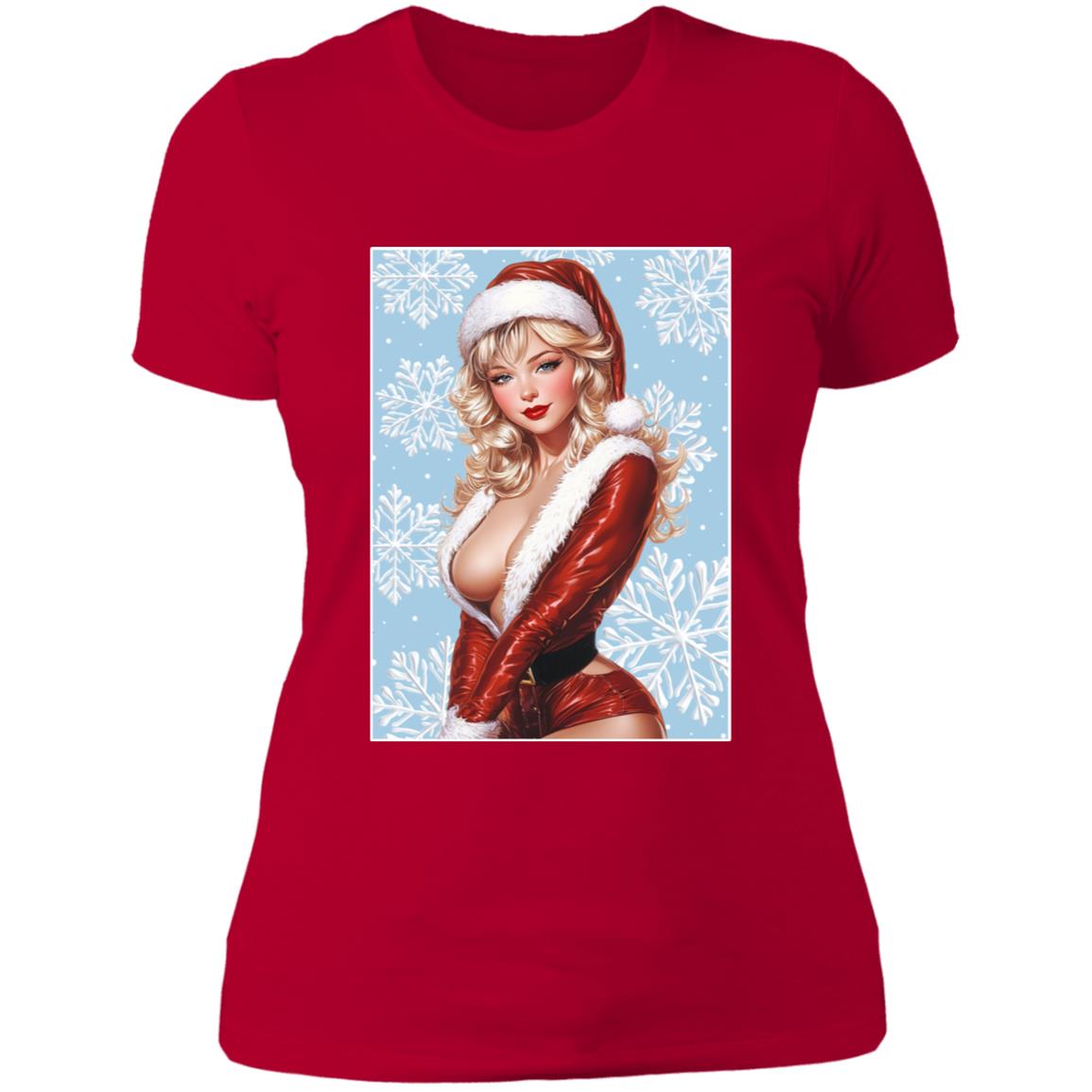 T-Shirt Santa Pin Up Lady