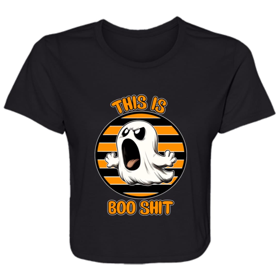 Flowy Cropped Tee This Is Boo Shit