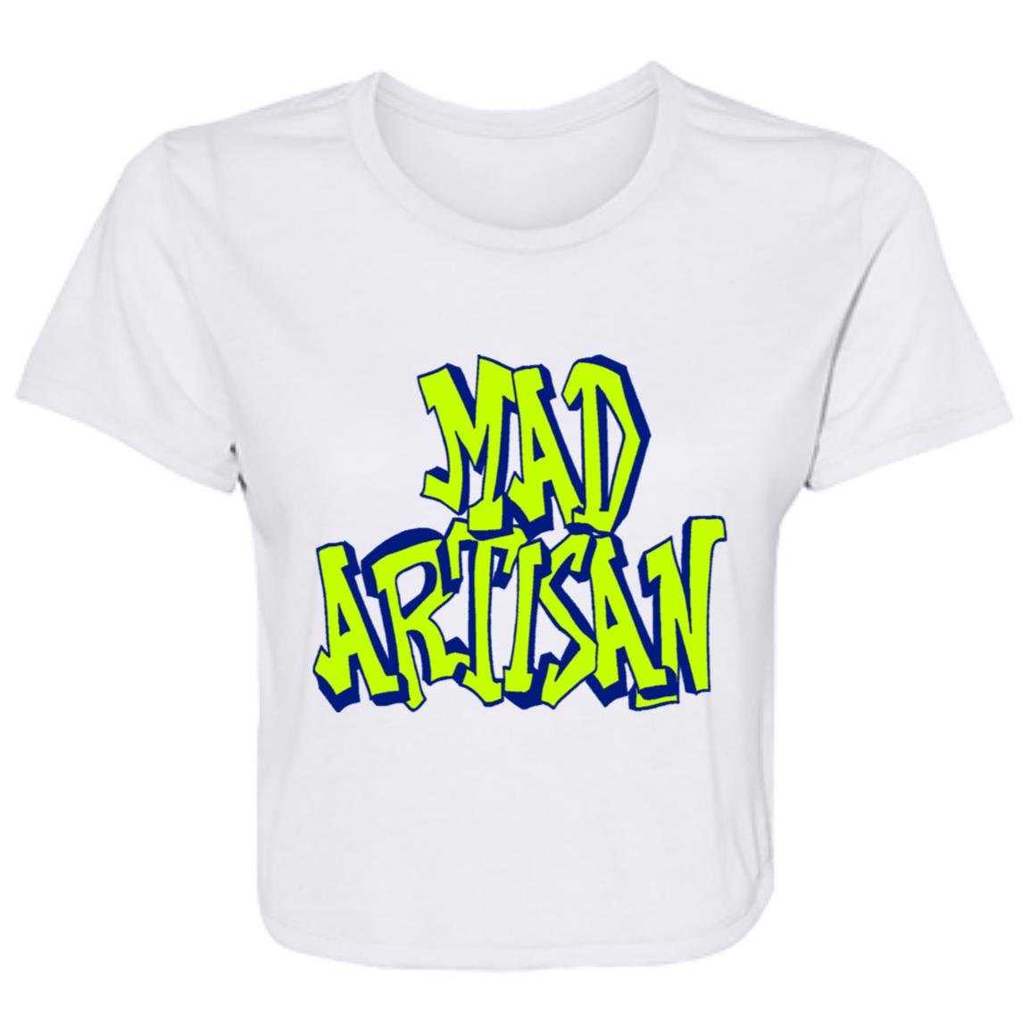 Flowy Cropped Tee Mad Artisan Graffiti Logo