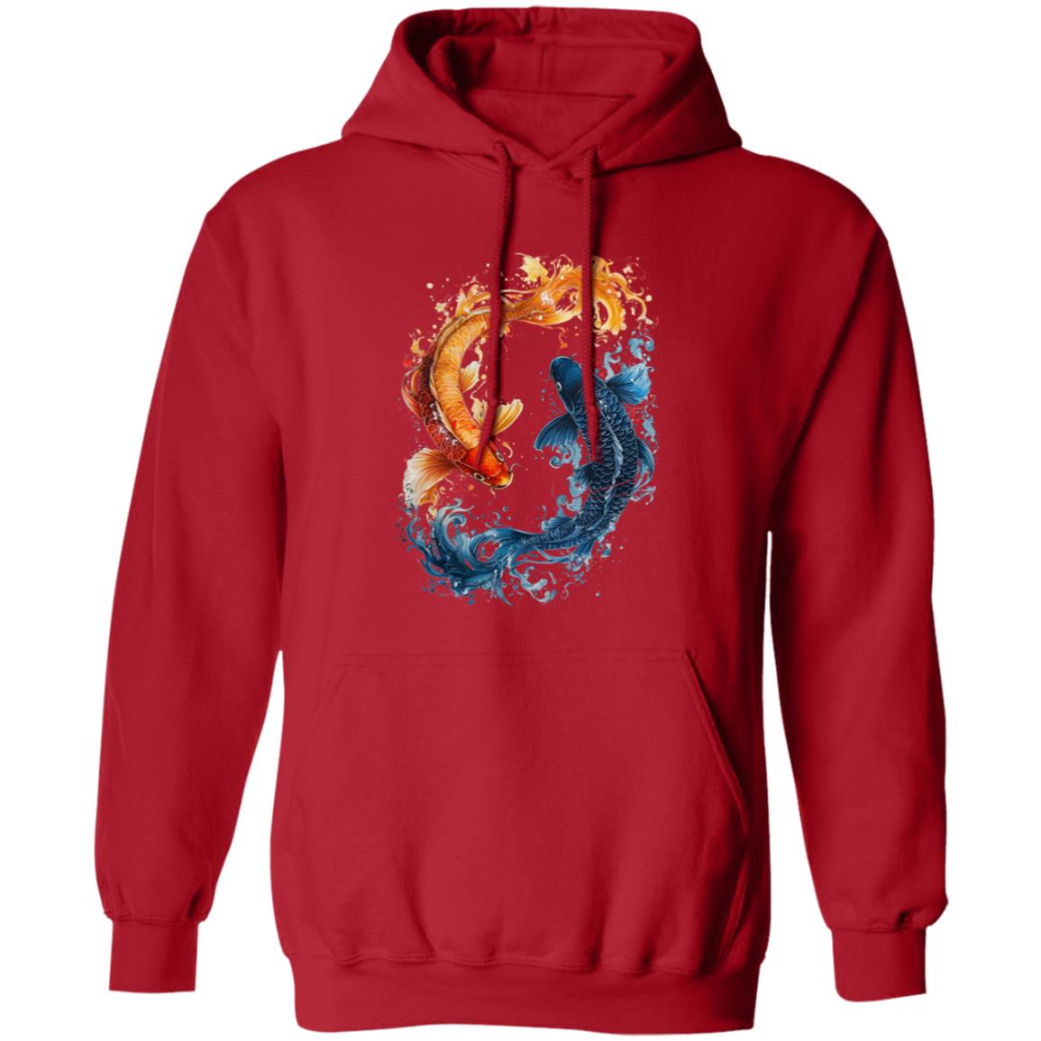 Pullover Hoodie Koi Fish