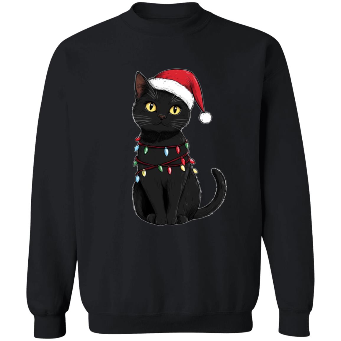 Pullover Sweatshirt Festive Cat