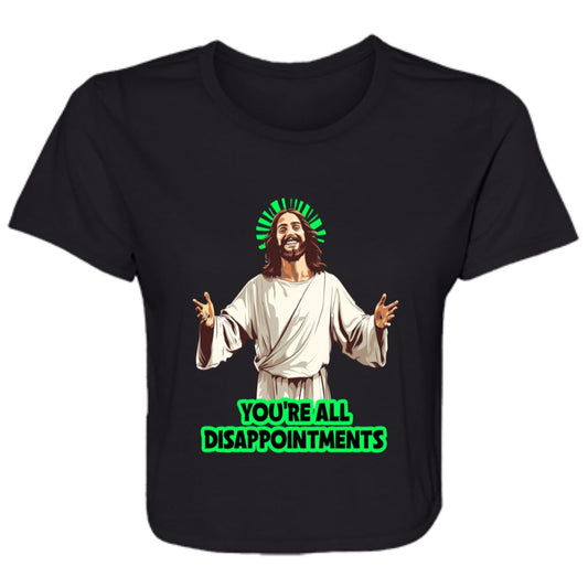 Flowy Cropped Tee You're All Disappointments