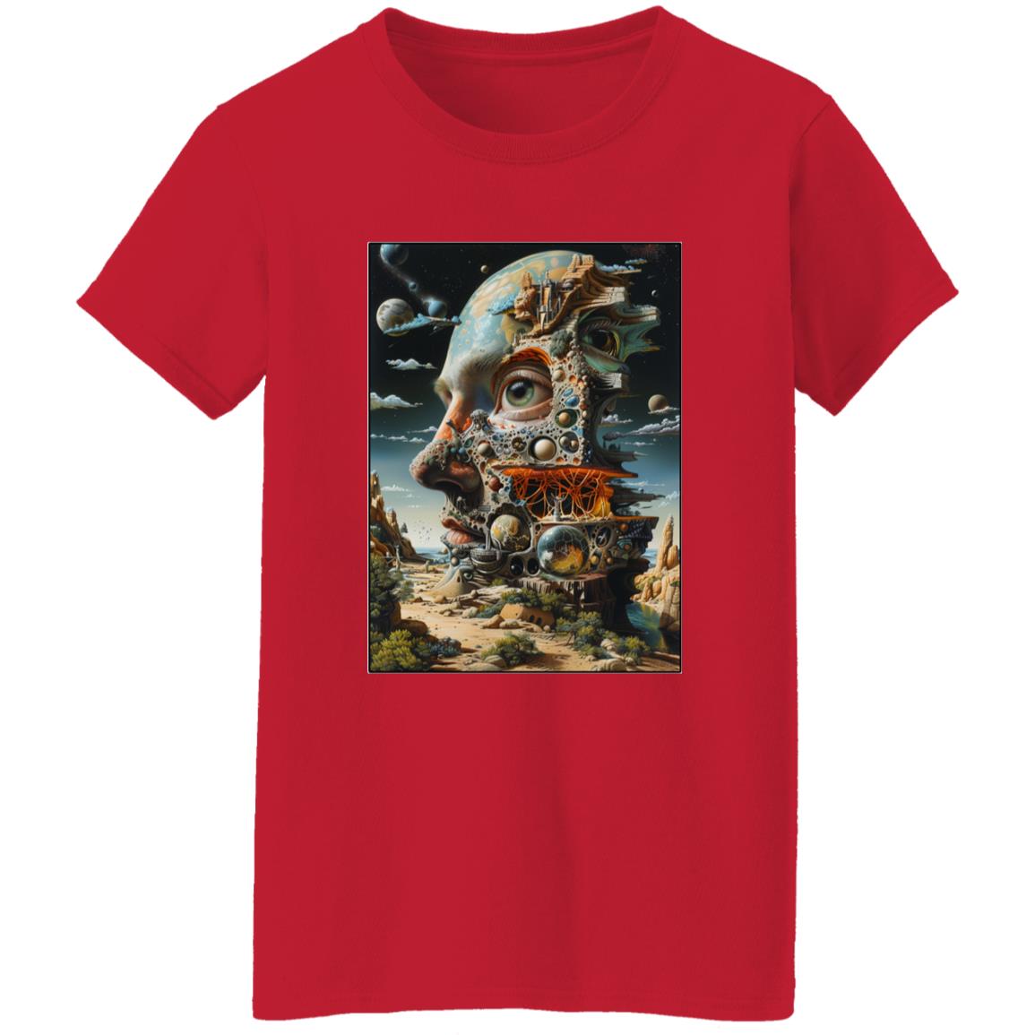 Oversized T-Shirt Alien Monument Surrealism