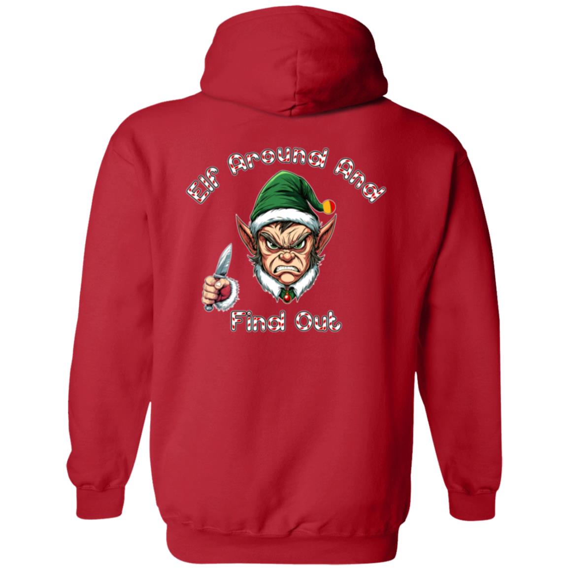 Zip Up Hooded Sweatshirt Elf Around And Find Out