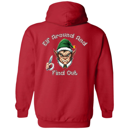 Zip Up Hooded Sweatshirt Elf Around And Find Out