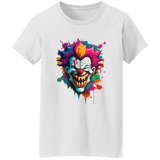 Oversized T-Shirt Paint Splattered Clown