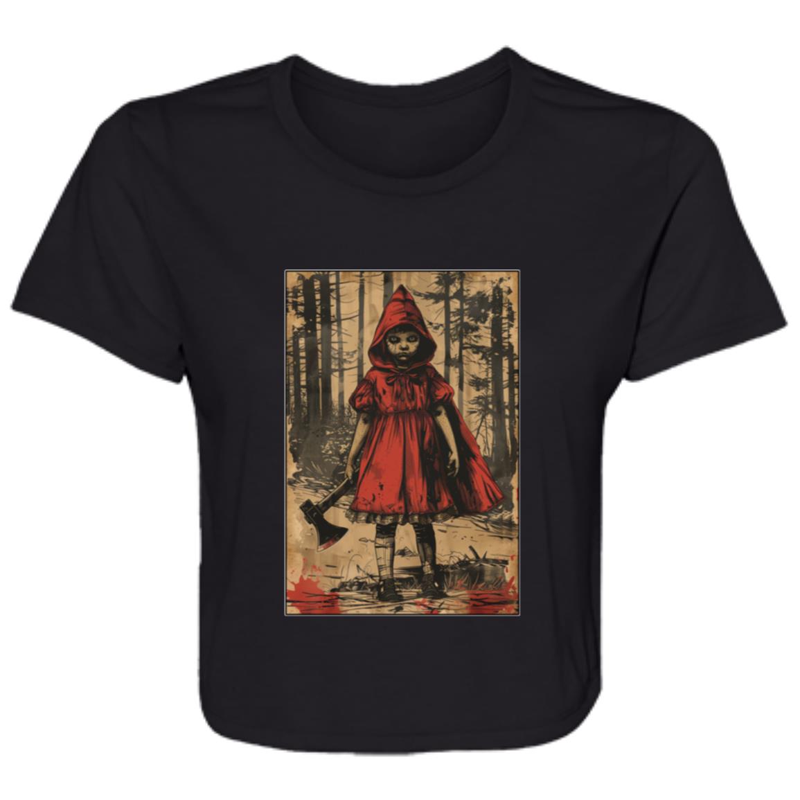 Flowy Cropped Tee Red Riding Hood