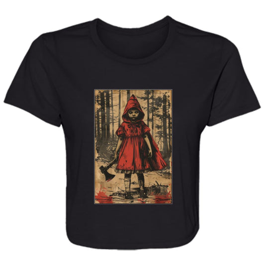 Flowy Cropped Tee Red Riding Hood